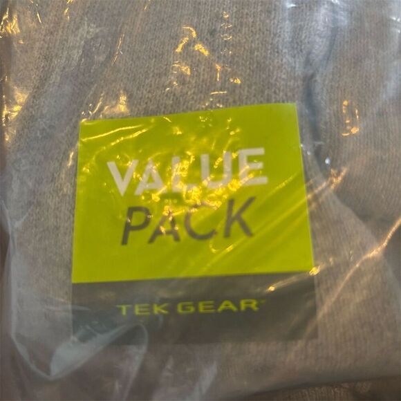 Tek Gear Men's Gray Crew Socks 10 Pack Mid Calf - Picture 3 of 3